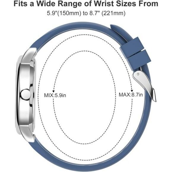 Waterproof Nurse Watch Medical Military Time Silicone Band Easy Read Second Hand - Picture 5 of 7